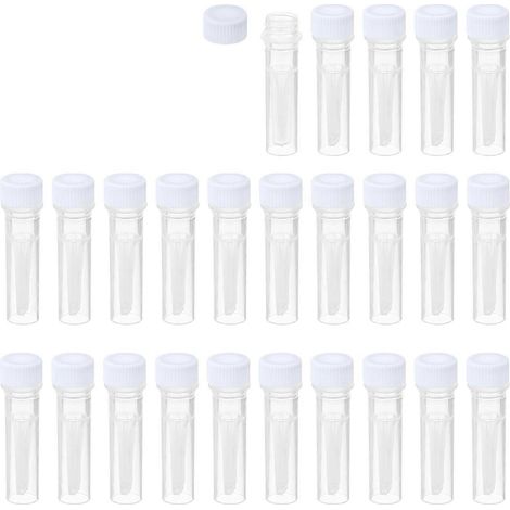 Lot de 25 tubes à essai cryogéniques à bouchon à vis autoportants (1/5)