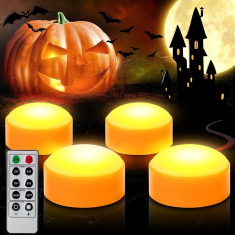 Halloween LED Kürbisse Lampe Up Remote Control Timer Flickering für die Halloween-Dekoration (1/5)