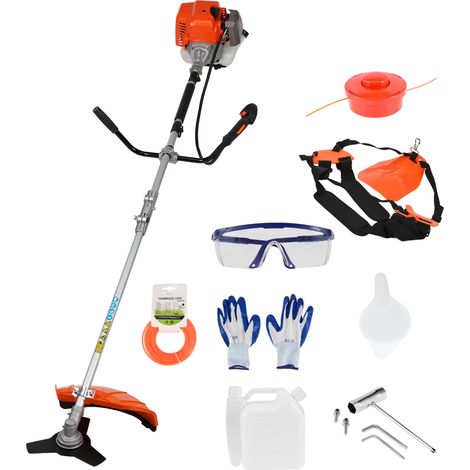 Débroussailleuse thermique,Taille-haie à essence 52cc Weed Wacker, 2 en 1 sans fil,Débroussailleuse à 2 temps, désherbeur manuel avec Gants (1/5)