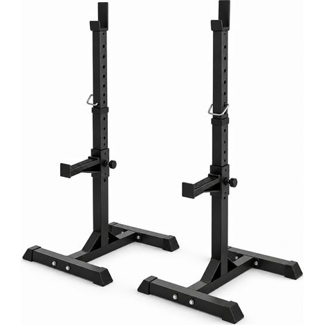 Par de Soportes de Barra Ajustables para Sentadilla y Press (1/5)