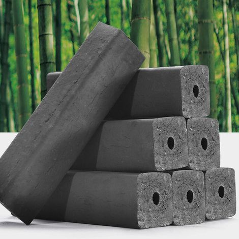 Charbon de bambou à combustion rapide sans fumée 700 ℃, barbecue intérieur et extérieur, charbon de bambou réutilisable pour barbecue, adapté à l'extérieur, à l'intérieur (1/5)