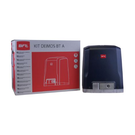BFT – Moteur DEIMOS BT A400 pour portail coulissant 24V – Automatisme avec armoire électronique intégrée – Vitesse d'ouverture 12 m/min – Charge max 400 kg (1/2)