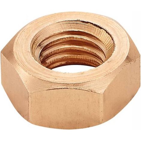 50 Ecrous Hexagonaux M20 mm - DIN 934 - Laiton - D-Work