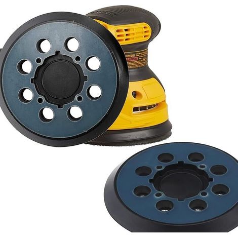 Lot de 5 plateau ponceuse 125mm - Disque ponceuse 125mm compatible ponceuse bosch GEX 125-1 AE/PEX 220 A&AE - Crochets haute densité - Installation 4 vis - Matériaux durables (1/5)