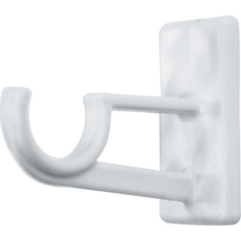 Lot de 2 Supports Adhésifs Longs "Bistrot" 1,2cm Blanc (1/2)