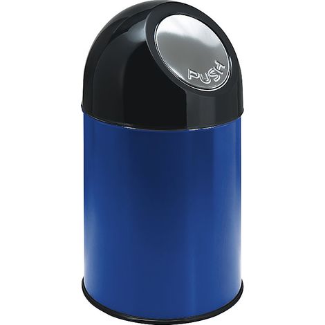 FRANKEL kaiserkraft, Poubelle à poussoir, acier, capacité 30 l (1/3)
