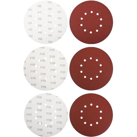 Schleifpapier 225mm Klett Exzenterschleifer Holz Körnung 60 100 150 (1/5)