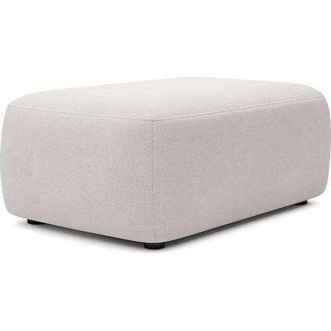 Pouf in Tessuto testurizzato beige - DAVISO