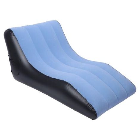 Canapé Gonflable, canapé-lit Gonflable Ergonomique Confortable, Chaise Longue de Loisirs Portable pour Salons, balcons, Camping, plages (Blue) (1/5)