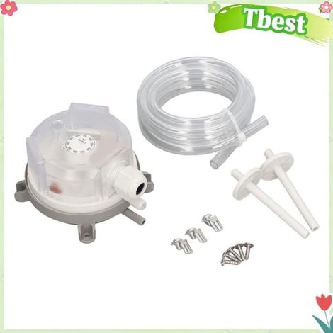 Tbest Pressostat différentiel Interrupteur Différentiel de Pression 50-500pa, étanche, pour Ventilation, Chauffage, electronique (1/5)