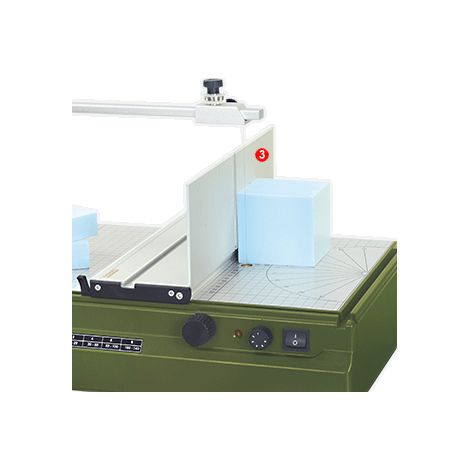 Proxxon – Butée THERMOCUT TA 300 pour découpe précise – Réglage 0 à 90° – Aluminium traité pour glissement optimal – 27078