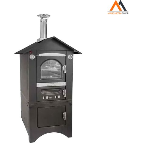 FORNO PORTATILE A LEGNA 'SMART' camera cottura cm. 45 x 80
