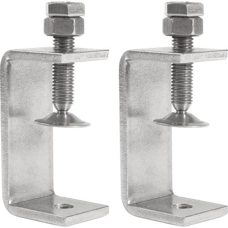 62MM Serre-Joints de Soudure en Acier Inoxydable Très Résistantes Petites Pinces en C Pour Le Travail du Bois Pinces de Robust Pour Le Montage Avec Large Ouverture de Mâchoire Lot de 2 (1/5)