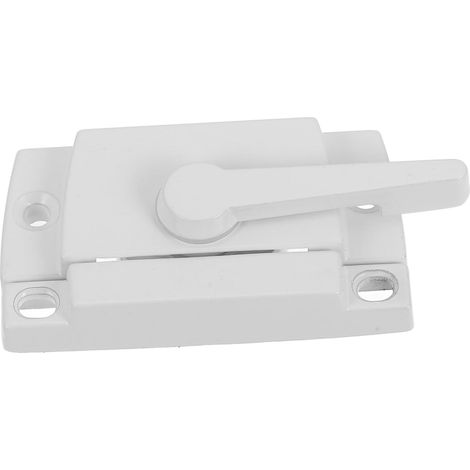 Verrous De Fenêtre à Crémaillère Réglables Pour Fenêtres à Double Suspension Serrures De Sécurité Robustes Coulissantes Et Accessoires Plastique Blanc Avec Base