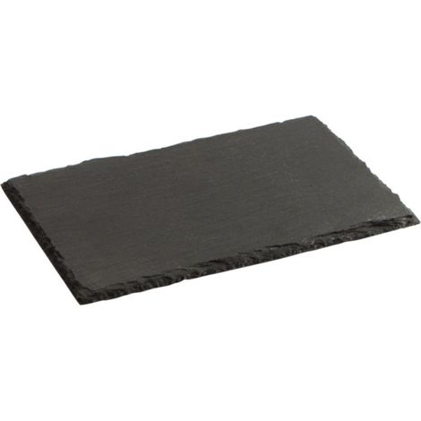 Plateau rectangulaire en ardoise 30x20 cm – Facile à nettoyer – Passe au lave-vaisselle – Pour présentation d'aliments – Quid (1/5)