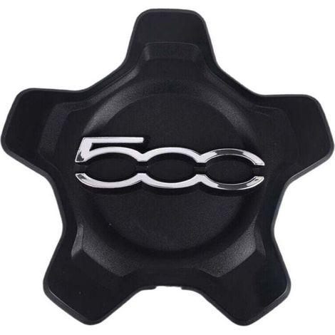 Couvercle de Capuchon Centre Roue Voiture pour 500X 2016-2022 6AN68LXHAA Cache-PoussièRe Accessoires Noir (1/4)