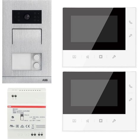 ABB 4,3" Videosprechanlage mit Freisprecheinrichtung für Zweifamilienhaus (1/5)