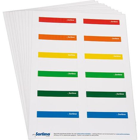 Etiquettes de marquage pour SR-BOXX, 1 feuille, 12 pcs Sortimo (1/2)
