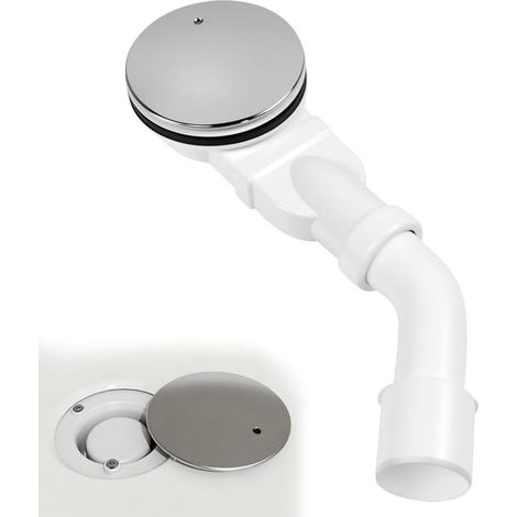 Bonde de douche 90 mm avec système anti-odeurs et tamis à cheveux, siphon pour bonde de douche, bac de douche, DN40/50, bonde de douche plat, bonde de douche chromé (1/5)