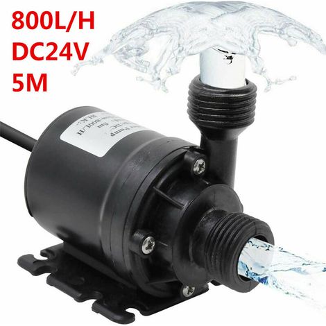 VURAHOME - 5M IP68 800L / H Moteur sans balais Pompe à eau chaude Pompe de circulation submersible Aquariums Pompe d'irrigation DC 24V (1/5)