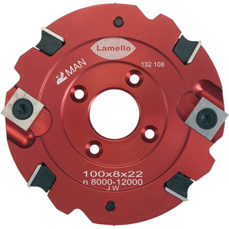 Wendeschneidenfräser HW 100 x 8 x 22 mm Z4+V4 für Clamex S Verbinder