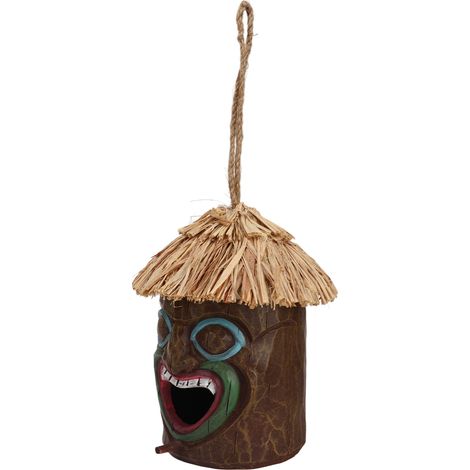 Nichoirs suspendus en résine imitation 20x12cm, décoration pour jardin ou couloir extérieur (1/5)