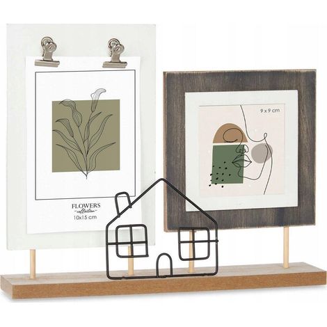 Gift Decor Cornice foto Casa metallo 10x15 cm 9x9 cm (1/2)