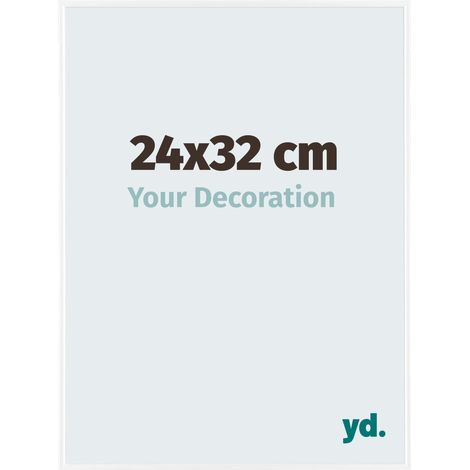 yd. - Cadre photo 24x32 - Blanc Brillant - Plastique - Evry (1/5)