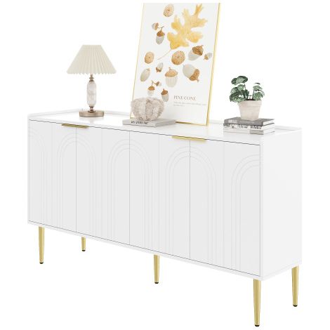 Moderne et Simple Buffet Armoire Buffet de Rangement Salon Set,140L x 38B x 75H(cm) (1/5)