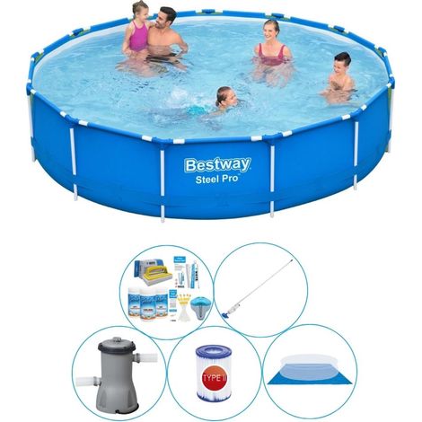Bestway Bestway Steel Pro Ronde - 396x84 cm - 6-pièces S22113
