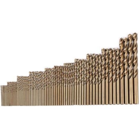 Jeu de forets au Cobalt M35, 74 pièces, forets hélicoïdaux HSS-CO, outils combinés (1.0-8.0mm)
