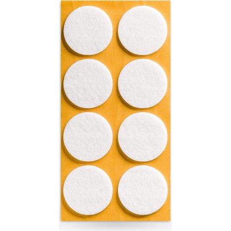 Filzgleiter Ø 35 x 3 mm selbstklebend weiß (1/2)