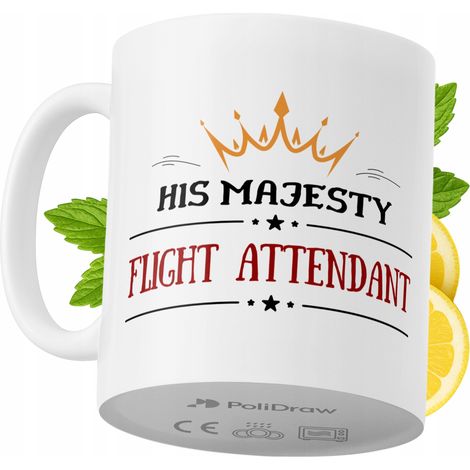 Lustiger Kaffee- oder Teebecher mit witzigem Textdesign für Flugbegleiterinnen und Flugbegleiter. Ideal für Geburtstage, Namenstage, Feiertage und besondere Anlässe. Hochwertiger Becher für Zuhause, B (1/5)