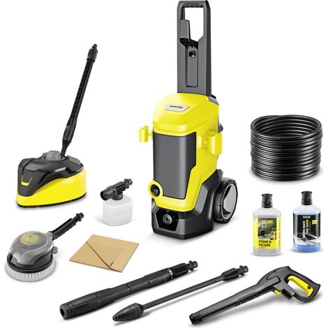 Nettoyeur haute pression Karcher K 7 WCM Car & Home - 180 bars - 600 L/h - canon à mousse, brosse rotative, brosse terrasse, détergents pierres et universel