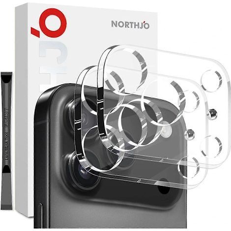 protectores de pantalla de vidrio templado para iPhone 17 Pro, lente transparente, cobertura total, 3D (1/4)