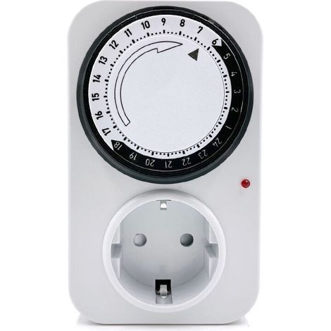 prise de synchronisation, minuterie mécanique, cycle de 24 heures, interrupteur de commande automatique du temps marche-arrêt (1/4)