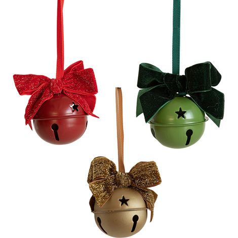 Campana Adorno Para Árbol De Navidad - Adorno Festivo Invernal - Con Cuerda De Yute - Unidad (1/5)