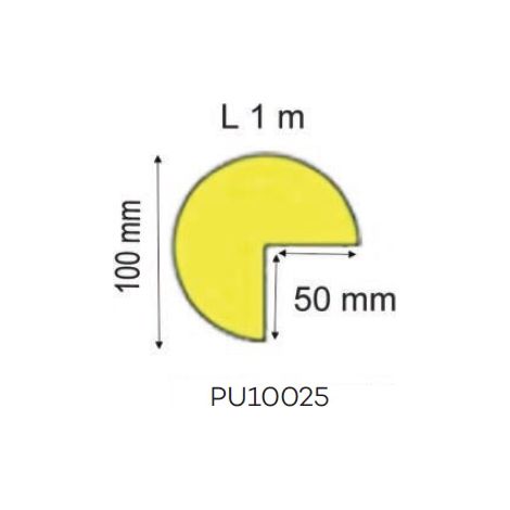 Protector esquinas PU 10025, 100x50mm Metalworks 758136059 (1/2)