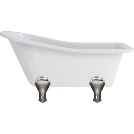 Baignoire îlot BUCKINGHAM Burlington 1500 x 740 x 780 mm avec 4 pieds arqués chromés - Aquatop (1/3)