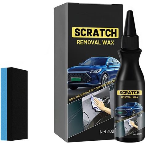 Éliminateur de rayures professionnel pour voiture - Crème de réparation rapide et profonde avec protection de longue durée - Élimination efficace des rayures et des dommages de peinture - Avec (1/5)