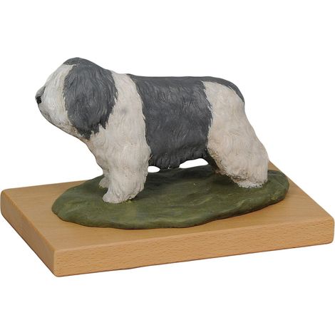 Cane da pastore polacco di pianura, PON - statuetta dipinta, figurina, realizzata dall'artista, marchio Art-Dog (1/4)