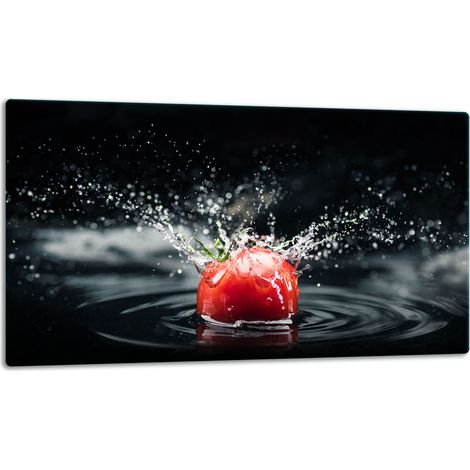 Schneidebrett aus Glas, 52x30 cm, Tomatenmotiv (1/5)