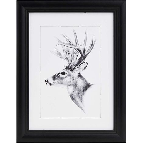 WOLTU 1 pièce Cadre de Photo en Bois Artos Style Façade en Verre, 15x20cm, Noir (1/5)