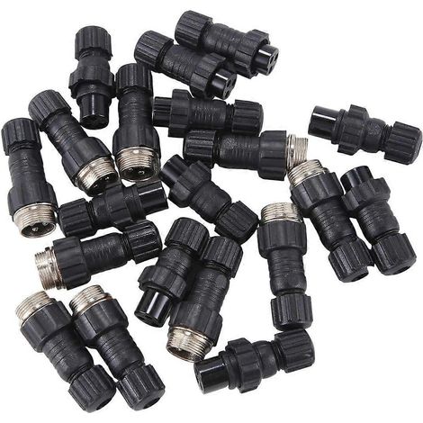 10 jeux de connecteurs GX16 M16 QL16 en plastique, 16 mm, pour aviation, mâle et femelle, à montage sur panneau d'accueil, 3 broches (1/5)
