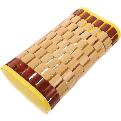 Oreiller ergonomique de soutien cervical KICHOUSE , respirant en bambou tissé creux au design scient