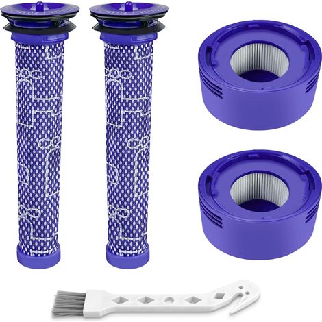 Kit de remplacement pour filtre d'aspirateur V7, V8 Animal et V8 Absolute sans fil, 2 pré-filtres, 2 post-filtres, remplace la pièce  965661-01 et 967478-01 (1/5)