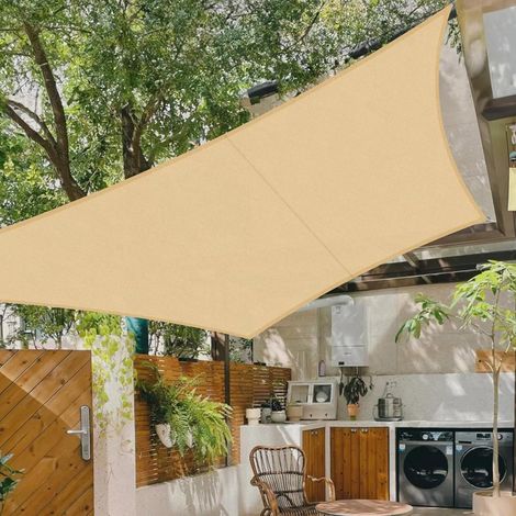 Voile d'ombrage Carré 2.5x2.5m Imperméable Toile Ombrage 95% UV Protection pour Patio Balcon Jardin Terrasse Extérieur-Antracite