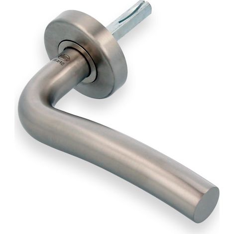AMIG  Poignées sur rosace  19ED  Ø53 mm  Acier inoxydable AISI 304  Mat - Droite (1/4)