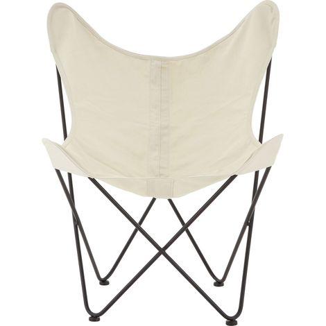 Premier Housewares Papillon Ivory Butterfly Chair (1/5)