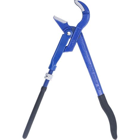 Clé à pipe universelle métrique à bec coudé à 45° en acier à haute teneur en carbone pour pince de plomberie de salle de bain, ouverture de 1,5 po (0 à 100 mm)